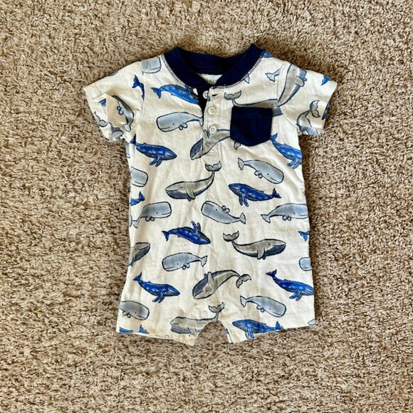 Baby Boy Shark & Whale Jumper & Towel Robe Bundle | Size 9M | Carter’s - Picture 3 of 10
